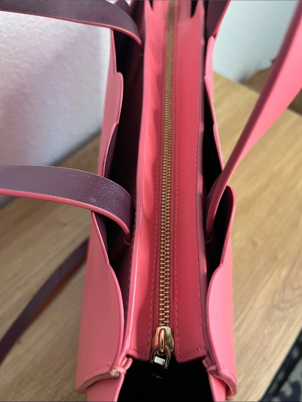 Kate Spade Magnolia Street Mina Scalloped Crossbody Tote - Raspberry Pink NWOT
